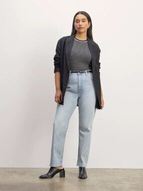 Everlane Cheeky Hourglass/Curvy Jean 29R, Light Sky